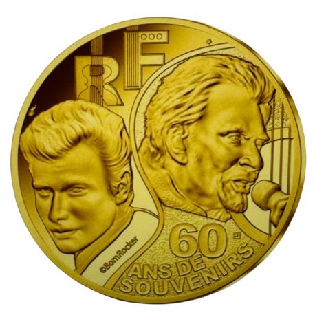 1/4 euro 2020 - Johnny Halliday - 60ans de souvenirs - cupro nickel 