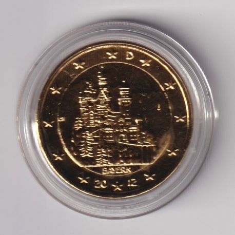 Allemagne - 2 Euro 2012 - Bayern - version dorée