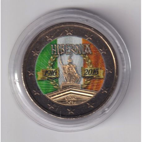 2 Euro couleur - Irlande 2016 - 100ème annivsaire de l'insurrection de Pâques - HIBERNIA