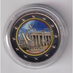 2 Euro couleur - Lituanie 2015 - 470e anniv 1er écrits langue lituanienne 