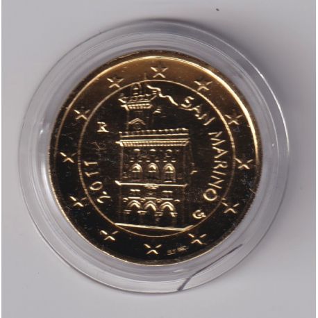 St marin - 2 Euro 2011 - finition dorée