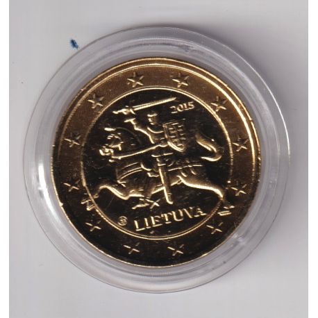 2€ Lettonie 2015 - finition dorée