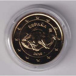 Espagne - 2 Euro 2015 - la grotte d'Altamira - finition dorée