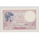 5 Francs Violet - 22.06.1933