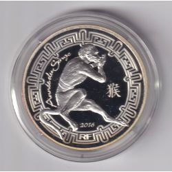 10 Euro 2016 - Année du singe/Fables de la Fontaine - argent