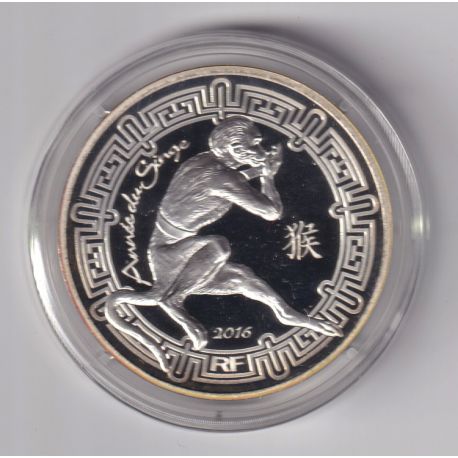 10 Euro 2016 - Année du singe/Fables de la Fontaine - argent