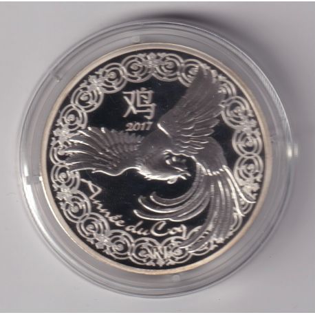 10 Euro 2017 - Année du coq/Fables de la Fontaine - argentt