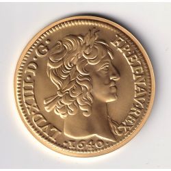 100 Francs Or - 2000 - Louis d'or Louis XIII - Or 17g 0,920 - Belle épreuve