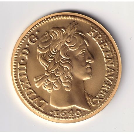 100 Francs Or - 2000 - Louis d'or Louis XIII - Or 17g 0,920 - Belle épreuve