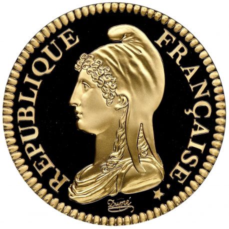 100 Francs Or - 2000 - Liberté au bonnet de Dupré - Or 17g 0,920 - Belle épreuve