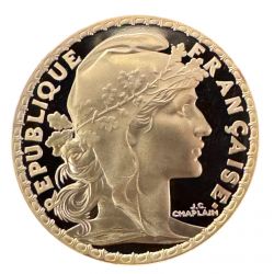 100 Francs Or - 2000 - Marianne de Chaplain - Or 17g 0,920 - Belle épreuve