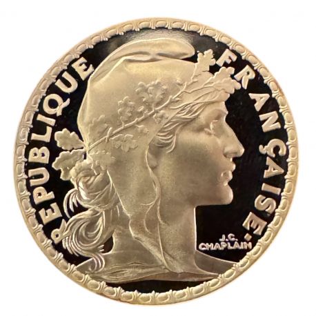 100 Francs Or - 2000 - Marianne de Chaplain - Or 17g 0,920 - Belle épreuve