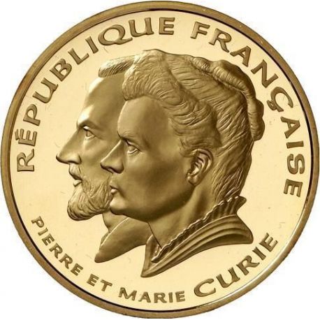 500 Francs Or - Pierre et Marie Curie - 1997 - Or 17g 0,920 - Belle épreuve 