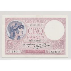 5 francs Violet - 21.09.1939