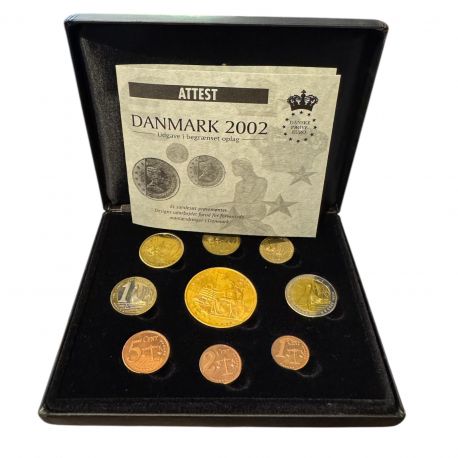 Essai/Probe - Coffret 8 Pièces + 1 médaille - Danemark - 2002