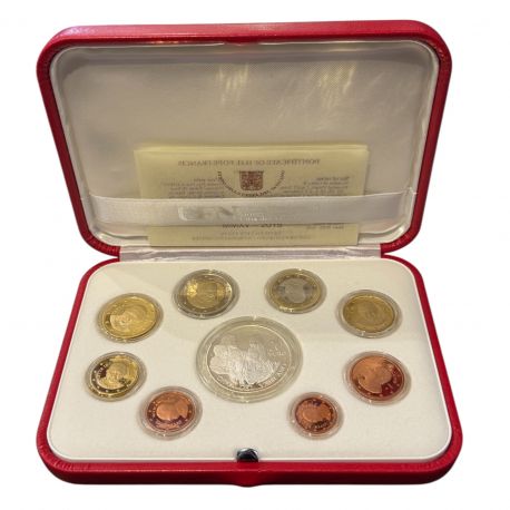 Vatican - Coffret Belle épreuve - 2015 - 9 monnaies - 10.000 ex