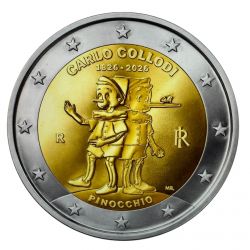 Italie - 2 Euro 2026 - les Aventures de Pinocchio