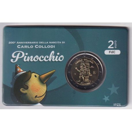 Italie - 2 Euro 2026 - les Aventures de Pinocchio - Brillant Universel