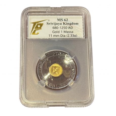 Indonésie - Massa d'or - Cité état Srivijaya - Or 2,33g - SUP - MS62