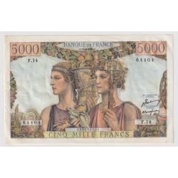 5000 Francs Terre et Mer - 10.03.1949 - SUP