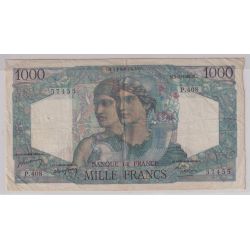 1000 Francs Minerve et hercule - 5.05.1948 - TTB