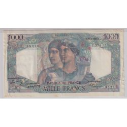 1000 Francs Minerve et hercule - 30.06.1949 - TTB