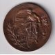 Médaille - Course cycliste Bordeaux Paris - 1892 - Journal le véloce-sport - bronze - 50mm - avec écrin - SUP