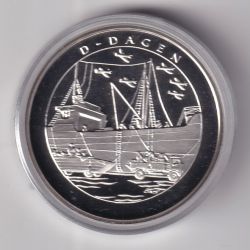 Médaille - Norvège 1 krig 1940-1945 - N°2 D-Dagen - argent 20g 0,999 - 39mm - FDC