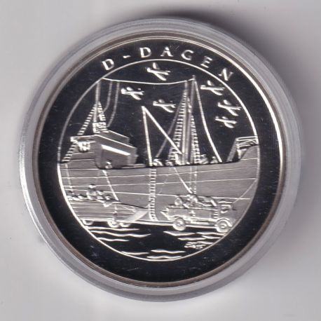 Médaille - Norvège 1 krig 1940-1945 - N°2 D-Dagen - argent 20g 0,999 - 39mm - FDC