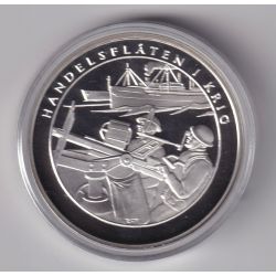 Médaille - Norvège 1 krig 1940-1945 - N°11 Handelsflaten i krig - argent 20g 0,999 - 39mm - FDC