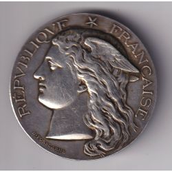 Médaille en argent - Transformé en boucle de ceinture - argent 69g - 51mm