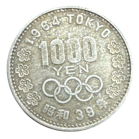 Japon - 1000 Yen 1964 - JO Tokyo - argent 20g 0,925 - SUP