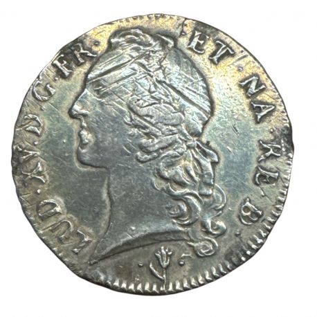 Louis XV - Écu au bandeau DU BÉARN - 1747 Pau - argent - TB