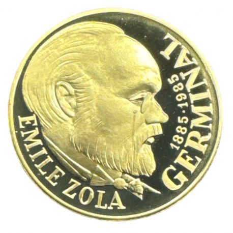 100 Francs Or - 1985 - Emile Zola - Germinal - Or 17g 0,920 - Belle épreuve