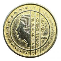 Jeton - Euro 1999-2002 Specimen Pays-bas - laiton - 23mm - TTB+