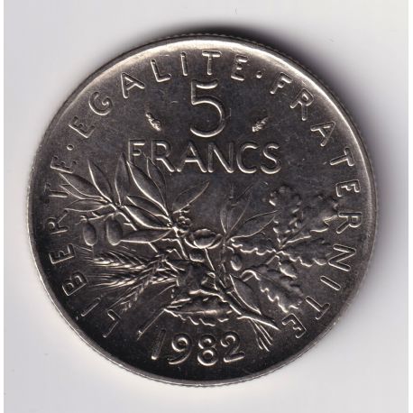 5 Francs Semeuse - 1982 - SPL