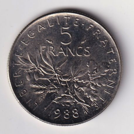 5 Francs Semeuse - 1988 - SPL