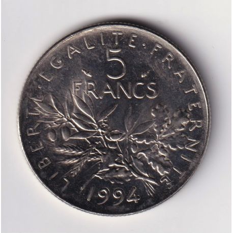 5 Francs Semeuse - 1994 dauphin - SPL