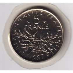 5 Francs Semeuse - 1997 - FDC