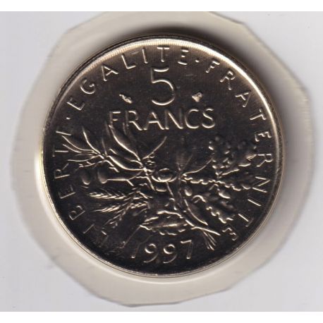 5 Francs Semeuse - 1997 - FDC