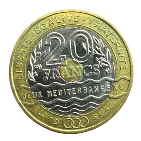 20 Francs Jeux Méditerranéens - 1993 - TTB+