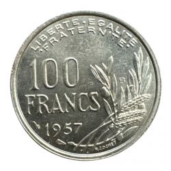 100 Francs cochet - 1957 B - cupro-nickel - SPL