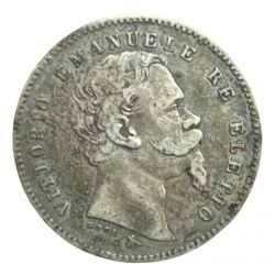 Italie - 1 Lire 1860 Florence - V.Emmanuel II - argent - TB+