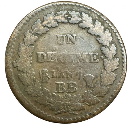 1 Décime Dupré - AN 7 BB Strasbourg - TB