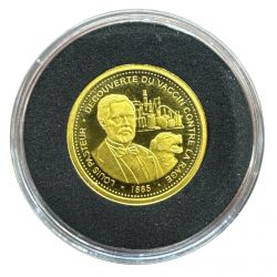 Médaille Or - Louis pasteur - or 2g 0,585