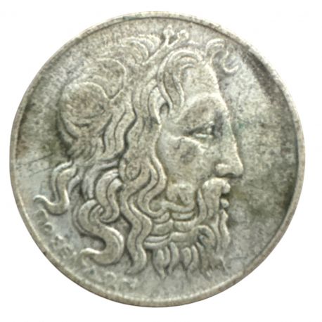 Grèce - 20 Drachmes 1930 - Poséidon - argent 11g 0,500 - Londres - TB
