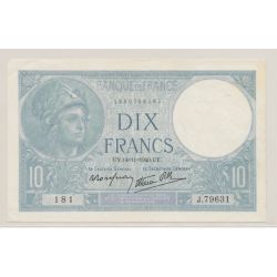 10 Francs Minerve bleu - 14.11.1940
