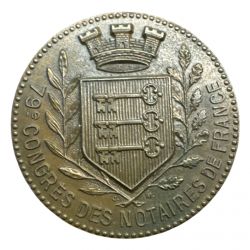 Médaille - 79e congres des notaires de France - Avignon - 1983 - bronze - 32mm - SPL