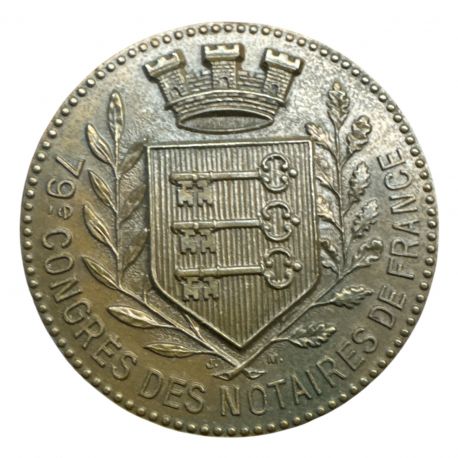 Médaille - 79e congres des notaires de France - Avignon - 1983 - bronze - 32mm - SPL