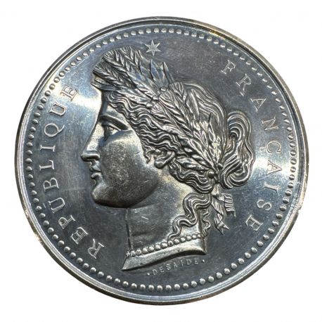 Médaille - Comice agricole de Clamecy - argent 135g - 69mm - TTB